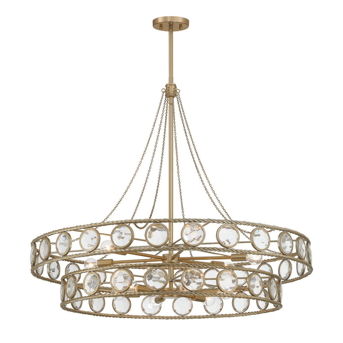 Savoy House - 7-9381-12-338 - 12 Light Pendant - Cologne - Opulent Gold