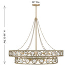 Savoy House - 7-9381-12-338 - 12 Lumières Suspension - Eau de Cologne - Or opulent