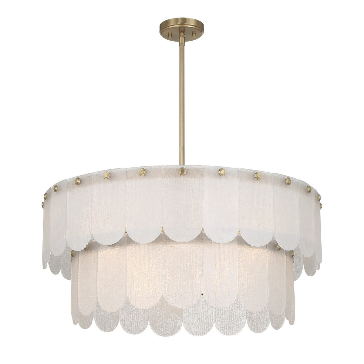 Savoy House - 7-9800-10-127 - Dix Lumières Suspension - Ashton - Noble Brass