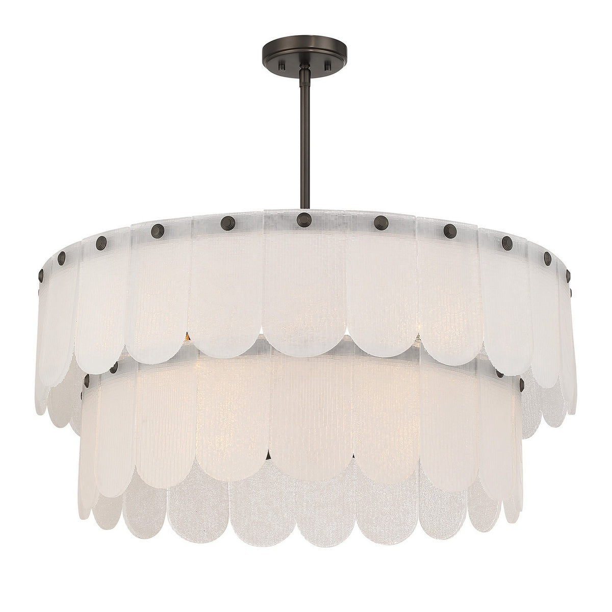 Savoy House - 7-9800-10-15 - Dix Lumières Suspension - Ashton - Bronze méditerranéen