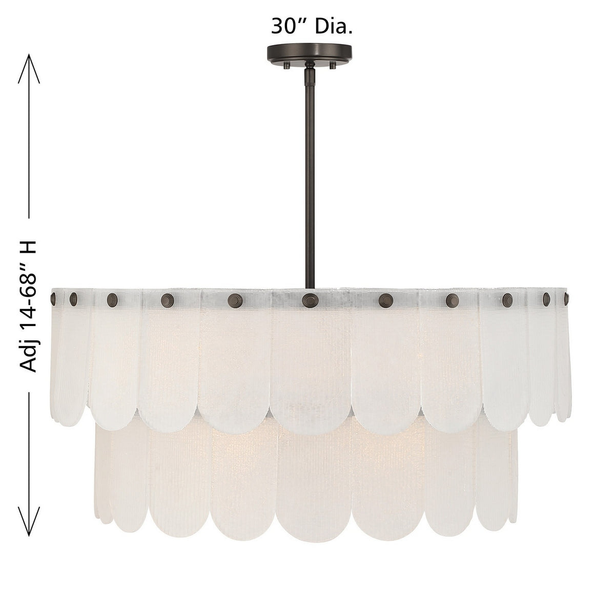 Savoy House - 7-9800-10-15 - Dix Lumières Suspension - Ashton - Bronze méditerranéen