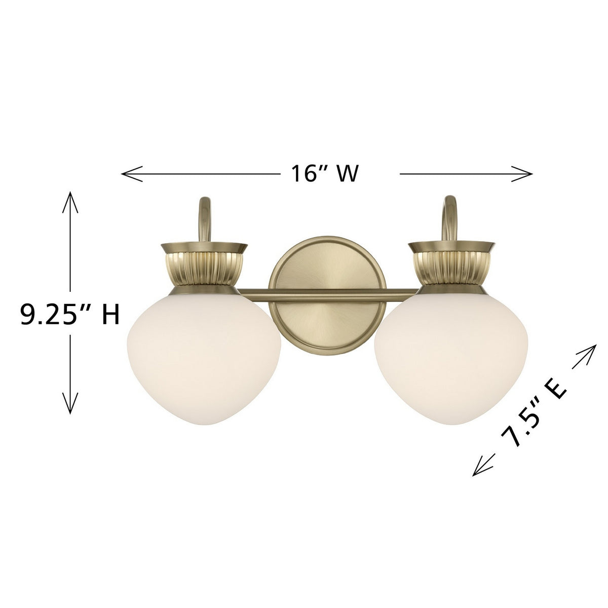 Savoy House - 8-1028-2-127 - Two Light Bathroom Vanity - Melbourne - Noble Brass