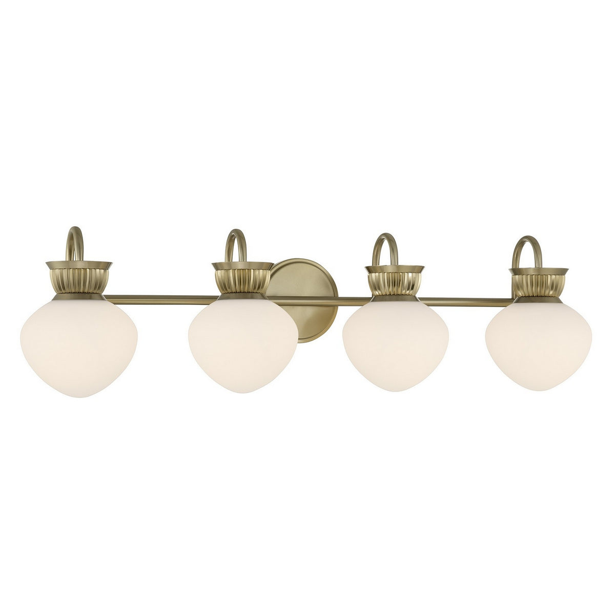 Savoy House - 8-1028-4-127 - Four Light Bathroom Vanity - Melbourne - Noble Brass