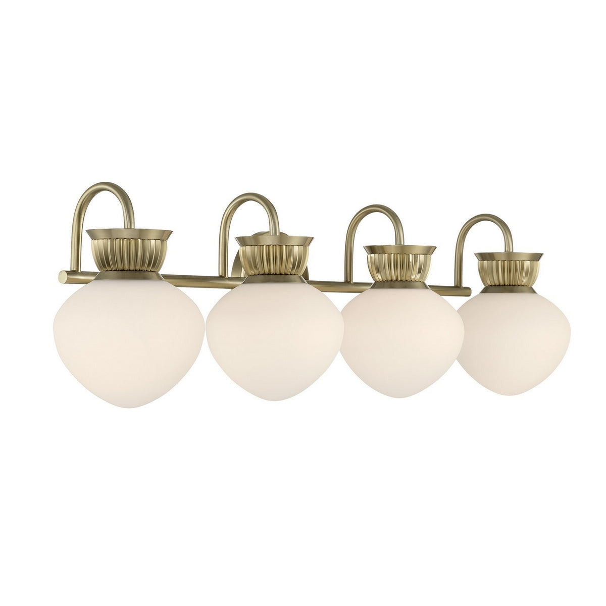 Savoy House - 8-1028-4-127 - Four Light Bathroom Vanity - Melbourne - Noble Brass