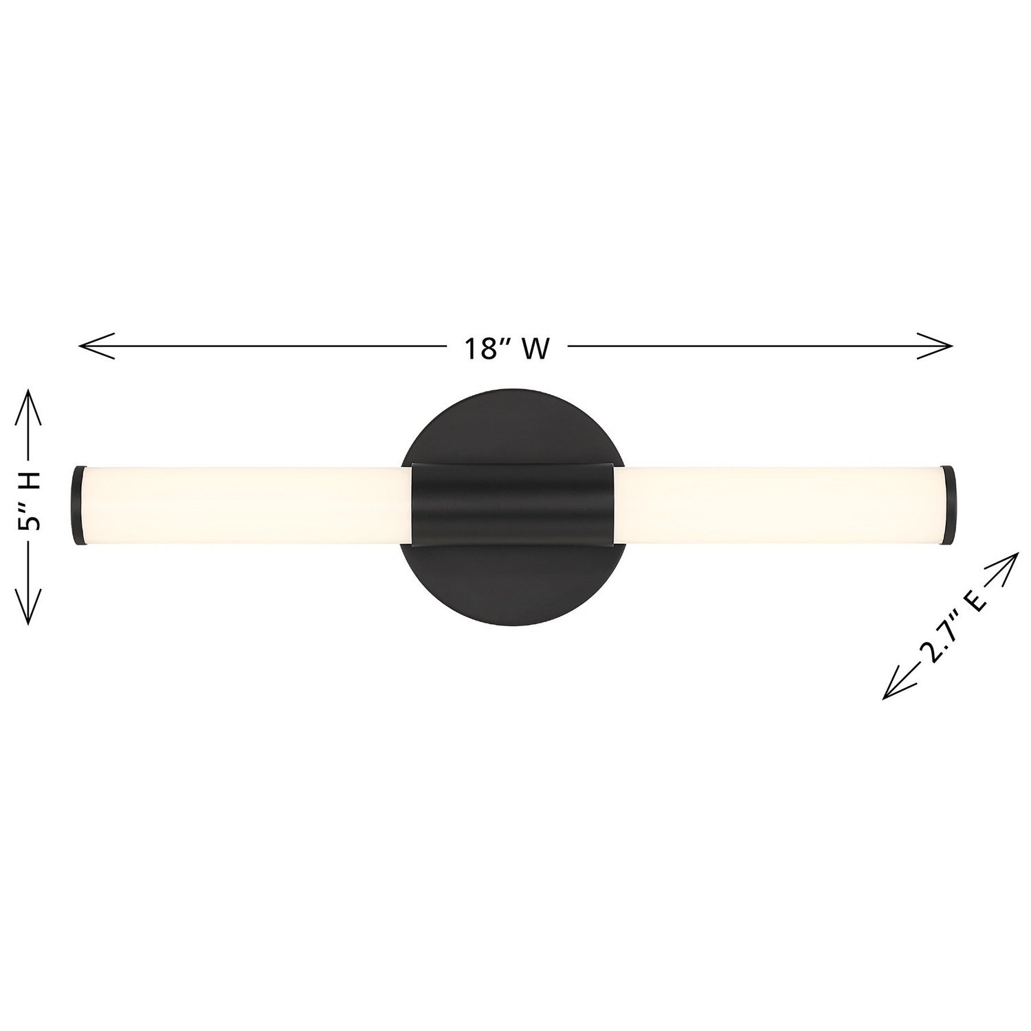Savoy House - 8-9999-18-BK - Éclairage LED pour coiffeuse - Connor - Noir mat