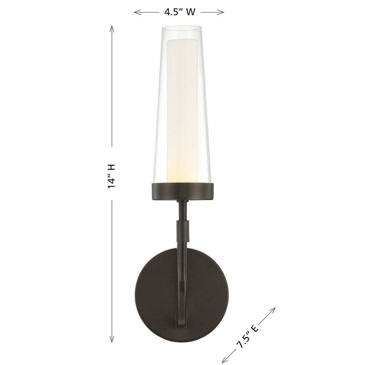 Savoy House - 9-1463-1-15 - LED Murale - Butler - Bronze méditerranéen