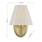 Savoy House - 9-6081-1-127 - Une lumière Murale - Rosa - Noble Brass