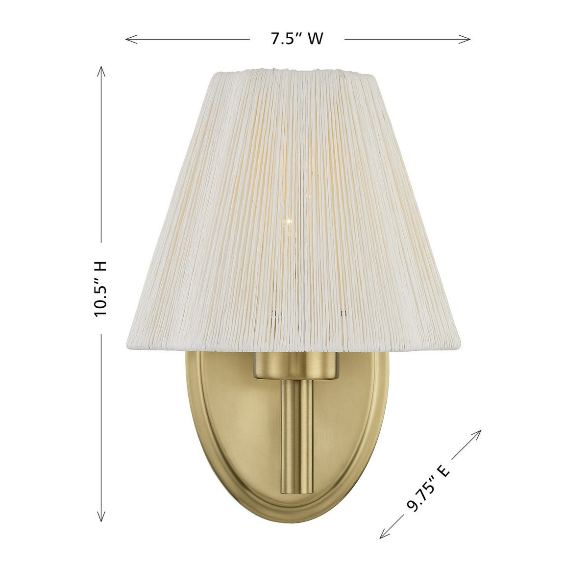 Savoy House - 9-6081-1-127 - One Light Wall Sconce - Rosa - Noble Brass
