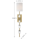 Savoy House - 9-9520-1-322 - Une lumière Murale - Sebring - Laiton chaud