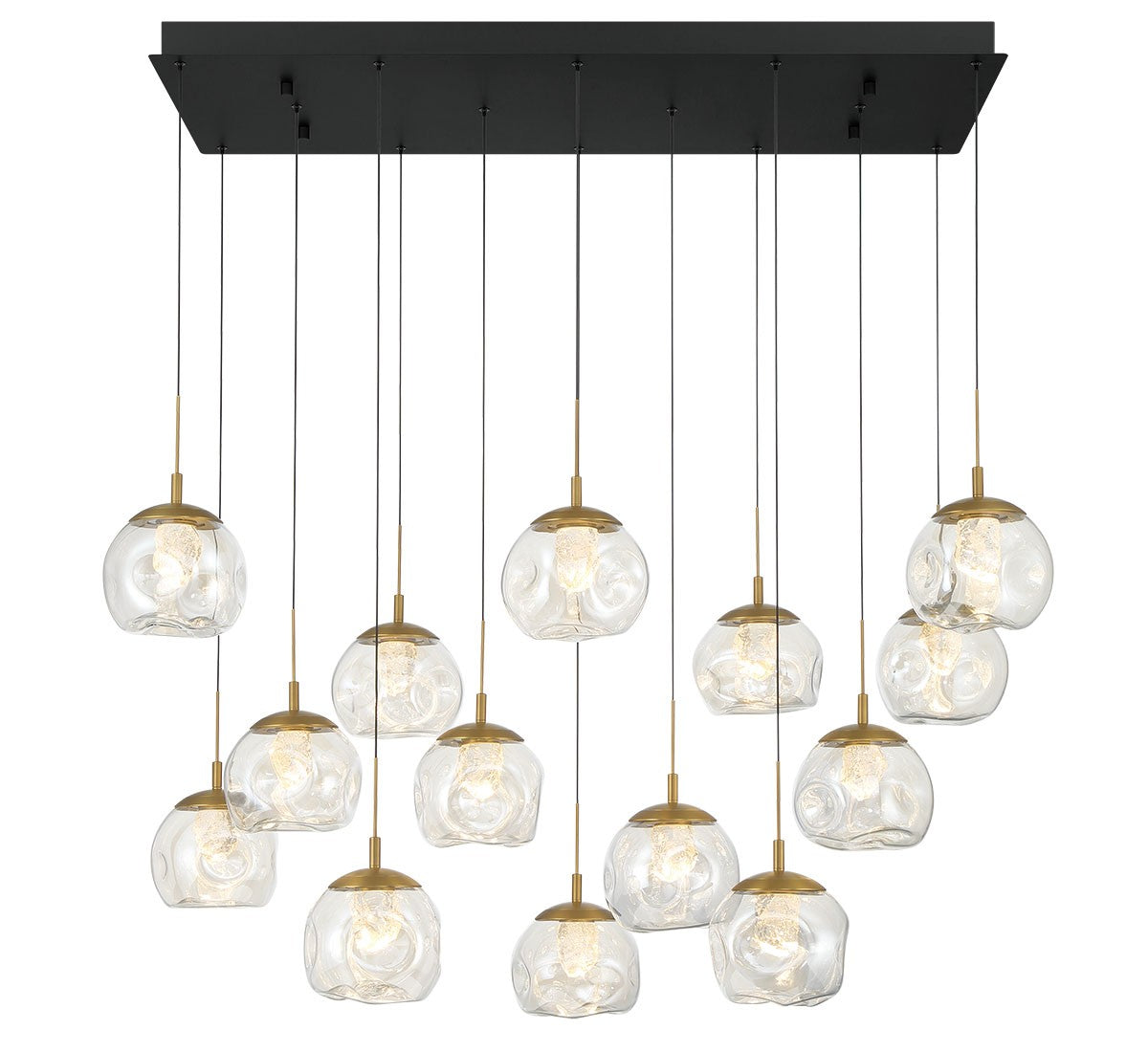 Lib & Co. Canada - 12446-02 - LED Chandelier - Camerino - Matte black