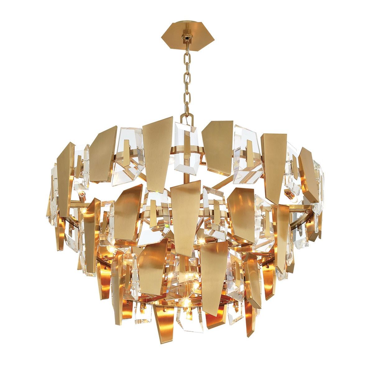 Lib & Co. Canada - 12406-037 - 24 Light Chandelier - Castellana - Brushed brass