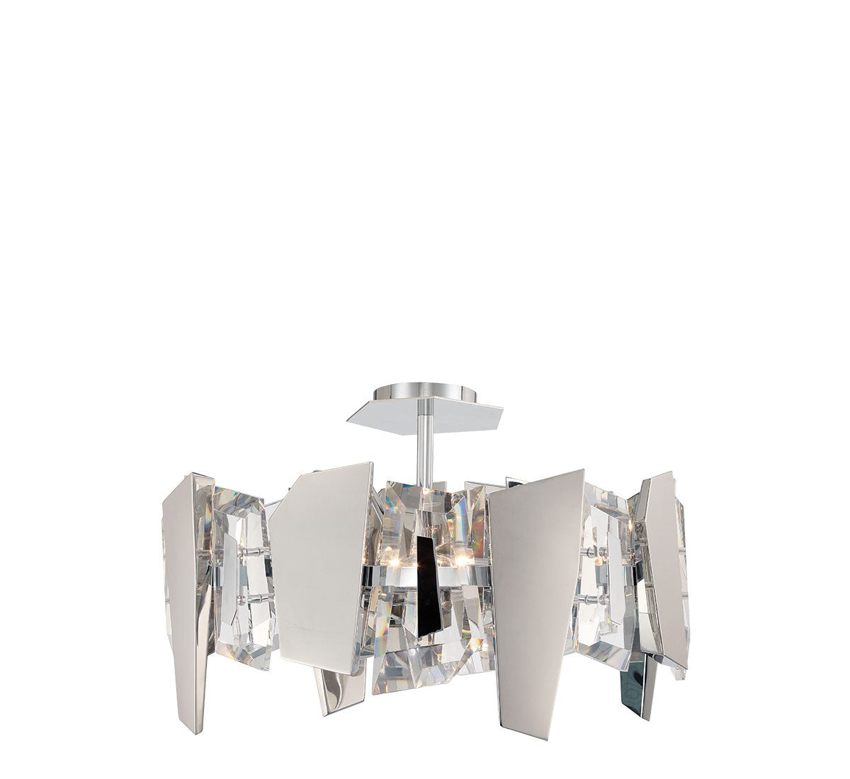 Lib & Co. Canada - 12405-01 - Four Light Convertible Ceiling Mount/Pendant - Castellana - Chrome