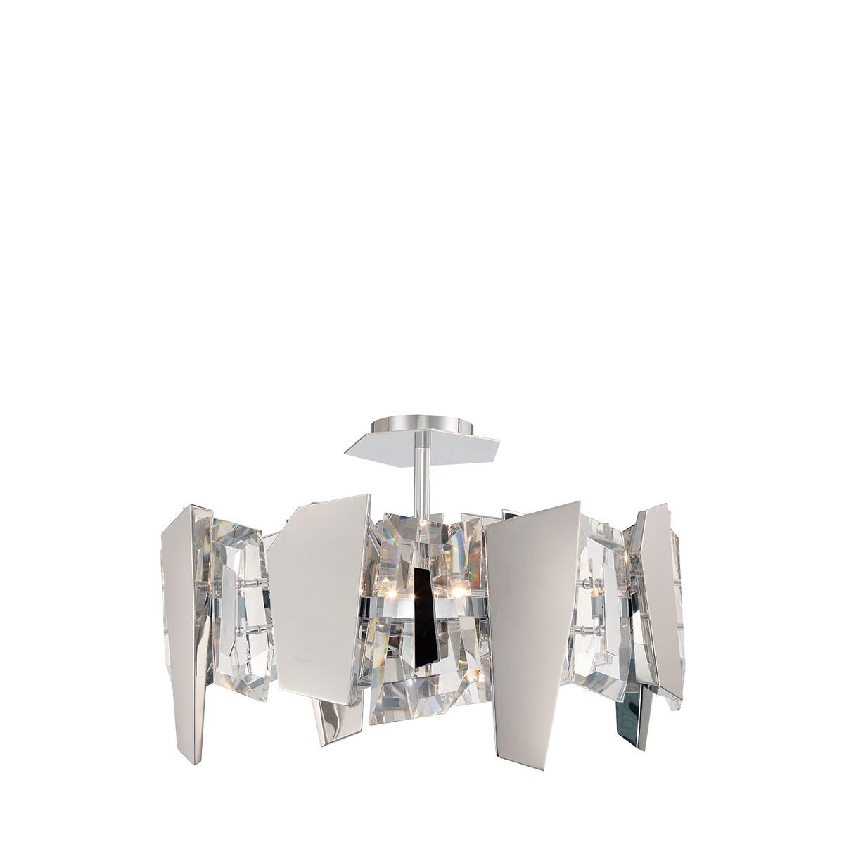 Lib & Co. Canada - 12405-01 - Four Light Convertible Ceiling Mount/Pendant - Castellana - Chrome