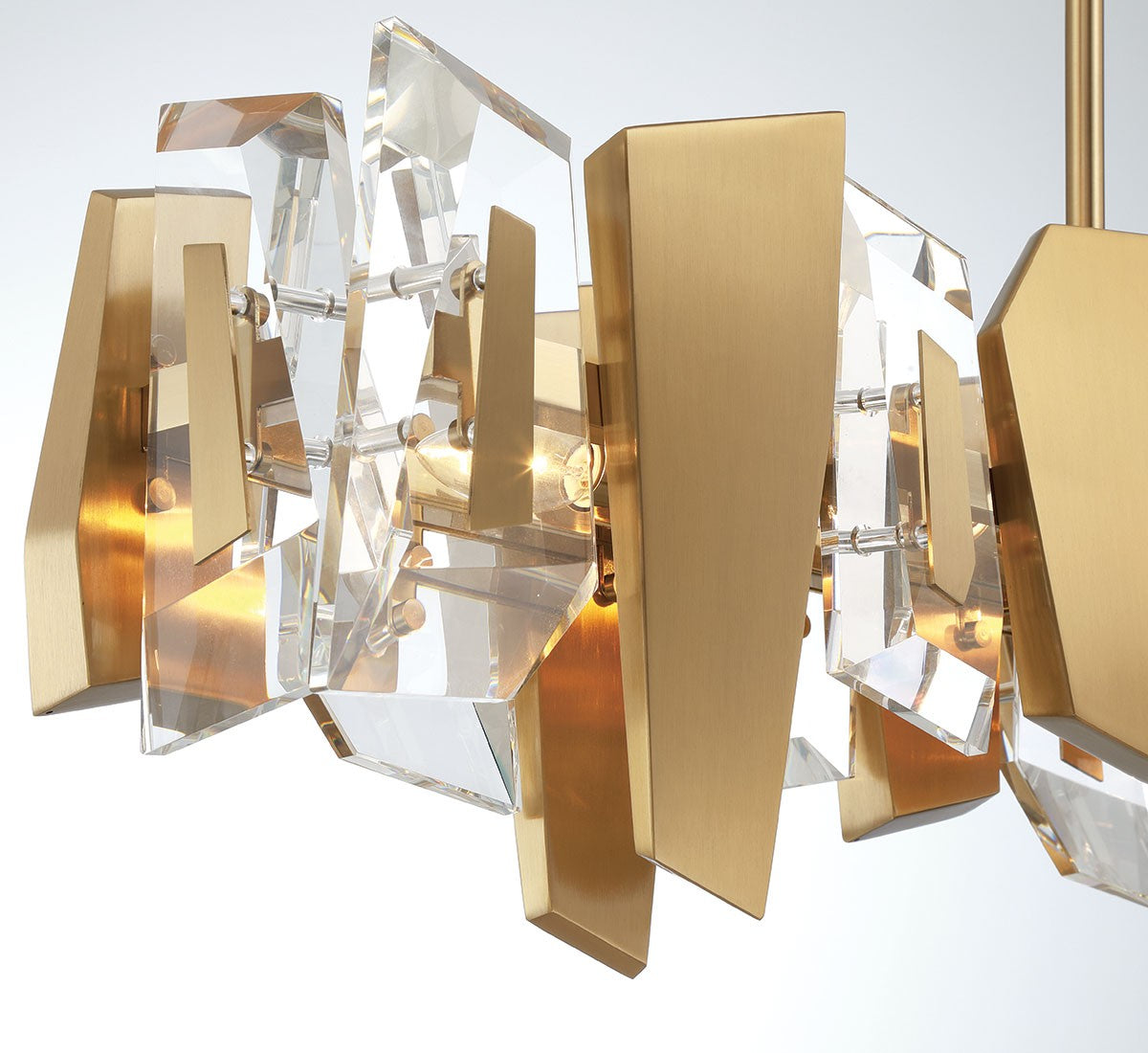 Lib & Co. Canada - 12214-037 - Six Light Linear Chandelier - Castellana - Brushed brass