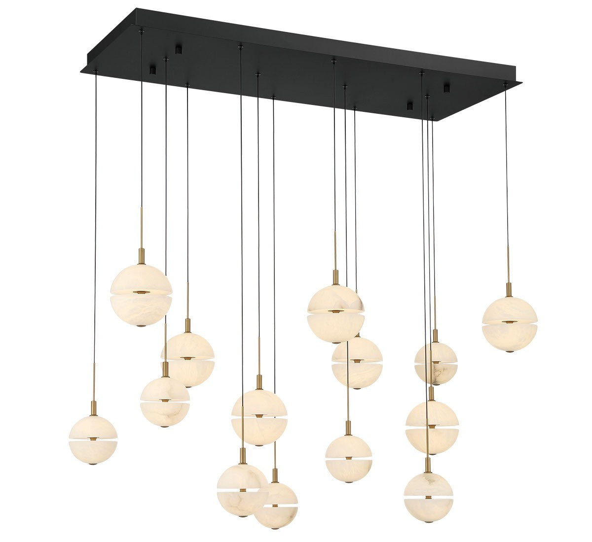 Lib & Co. Canada - 12377-02 - LED Chandelier - Corfu - Black