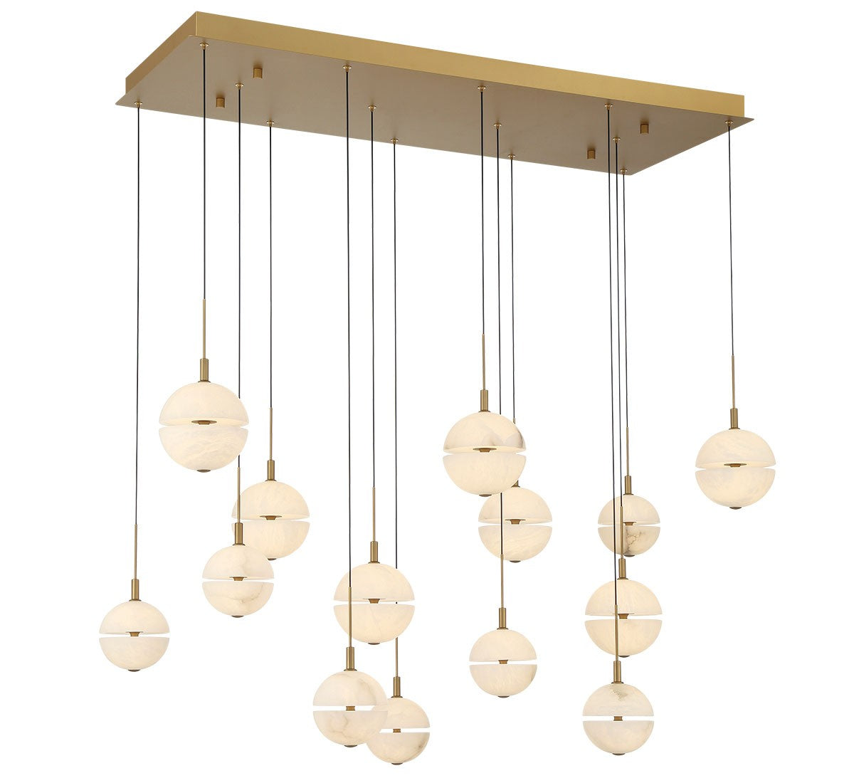 Lib & Co. Canada - 12377-030 - LED Chandelier - Corfu - Painted antique brass