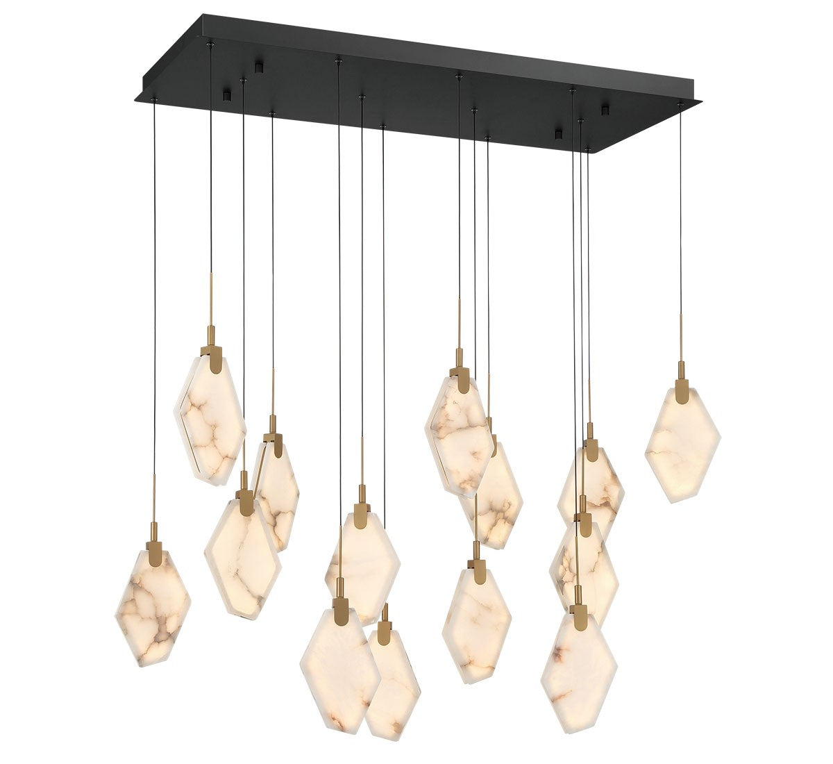 Lib & Co. Canada - 12388-02 - LED Chandelier - Kosmos - Black