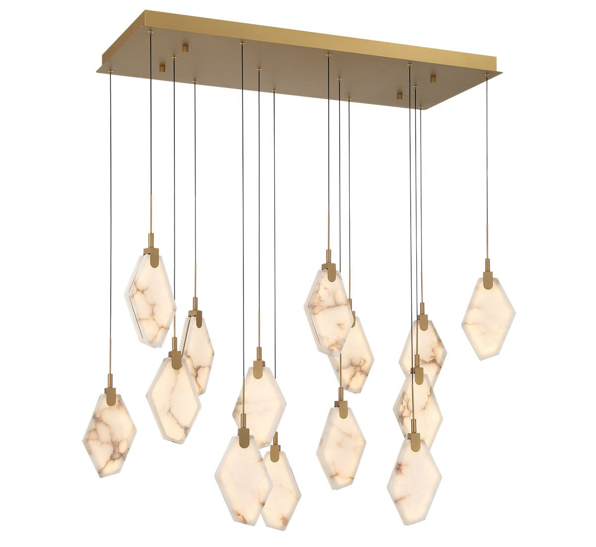 Lib & Co. Canada - 12388-030 - LED Chandelier - Kosmos - Painted antique brass