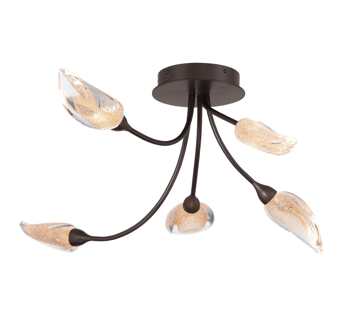 Lib & Co. Canada - 12309-043 - LED Ceiling Mount - Modena - Black with gold accent