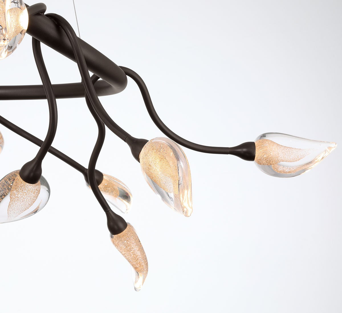 Lib & Co. Canada - 12306-043 - LED Chandelier - Modena - Black with gold accent