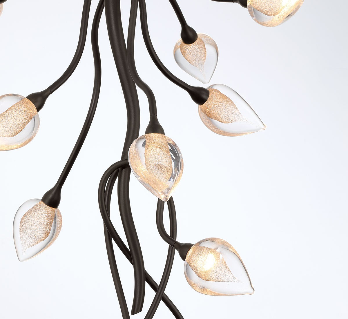 Lib & Co. Canada - 12307-043 - LED Chandelier - Modena - Black with gold accent