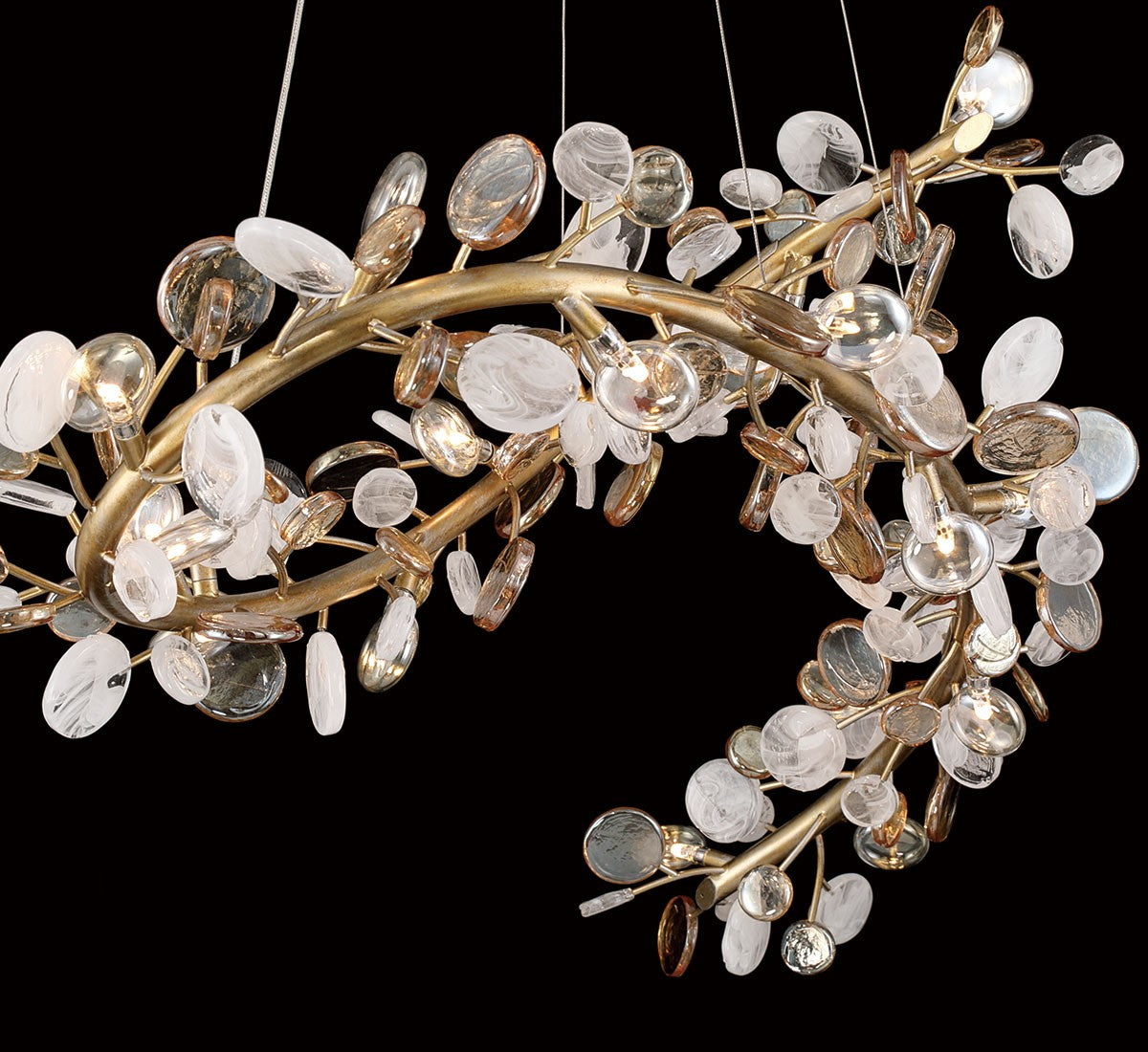 Lib & Co. Canada - 12222-057 - LED Chandelier - Pisa - Antique gold