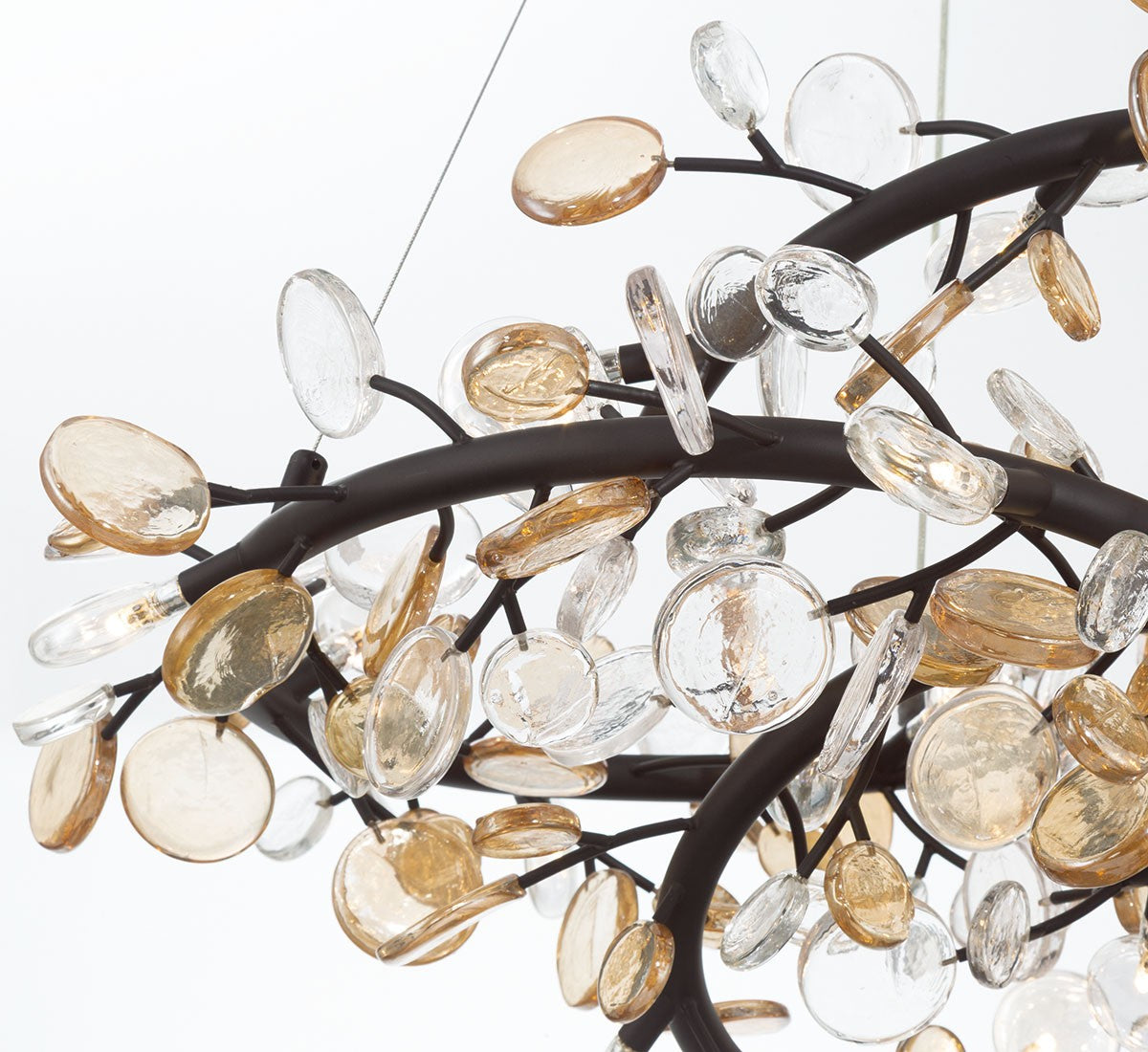 Lib & Co. Canada - 12326-043 - LED Chandelier - Pisa - Black with gold accent