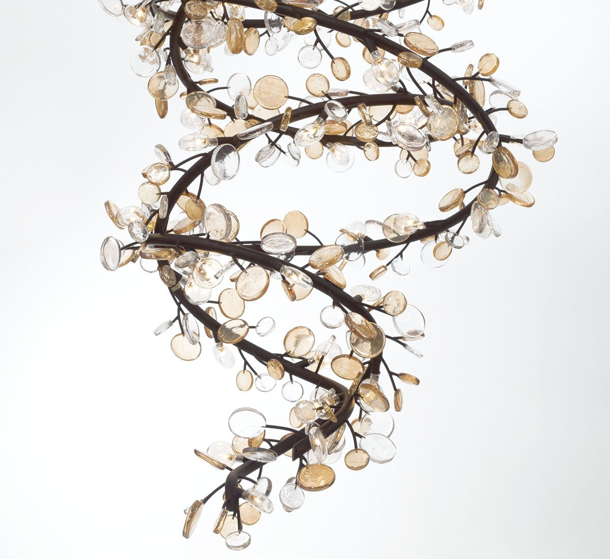 Lib & Co. Canada - 12328-043 - LED Chandelier - Pisa - Black with gold accent