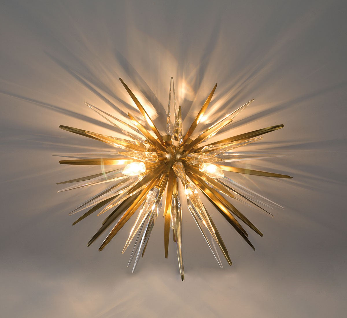 Lib & Co. Canada - 12431-05 - Three Light Ceiling Mount - Pragma - Soft brass