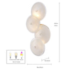 Arabela Lighting - 85125-3 - Trois lampes Murale - Tallulah - Or laqué