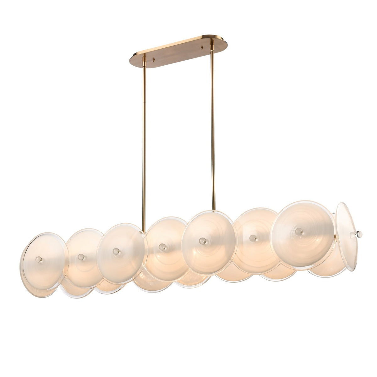 Arabela Lighting - 85124-8 - Eight Light Linear Chandelier - Tallulah - Lacquered Gold