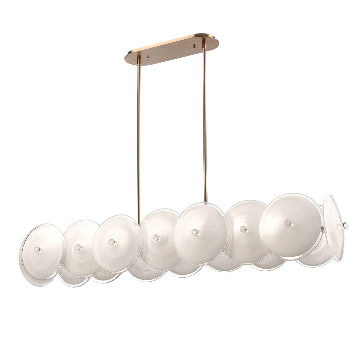 Arabela Lighting - 85124-8 - Eight Light Linear Chandelier - Tallulah - Lacquered Gold