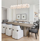 Arabela Lighting - 85124-8 - Luminaire linéaire à huit lampes Suspendu - Tallulah - Or laqué
