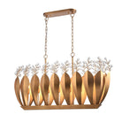 Arabela Lighting - 85130-7 - Seven Light Linear Chandelier - Callista - Antique Gold Leaf