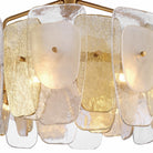 Arabela Lighting - 85200-6 - Semi-luminaire à six lumières Plafonnier - Strata - Or laqué