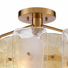 Arabela Lighting - 85200-6 - Semi-luminaire à six lumières Plafonnier - Strata - Or laqué