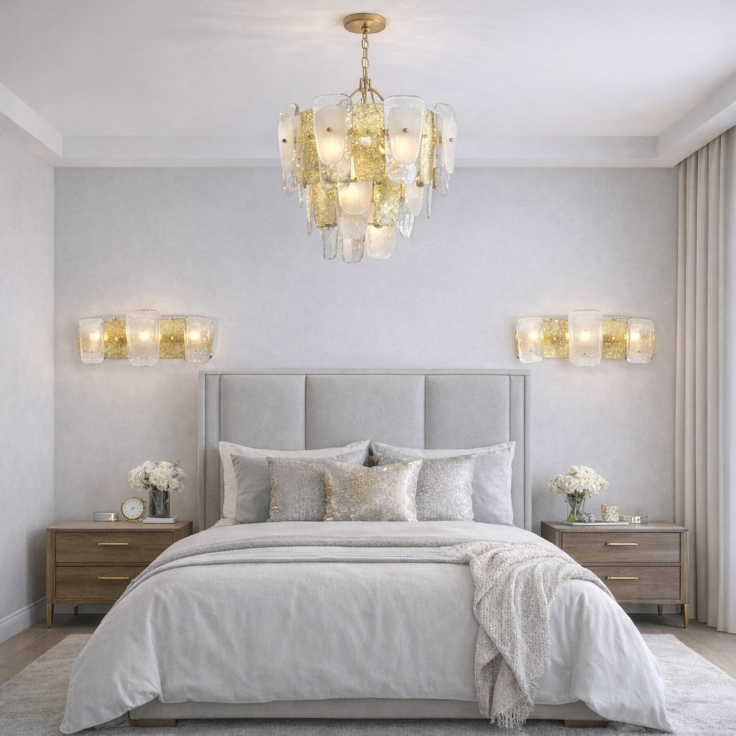 Arabela Lighting - 85205-2 - Applique murale deux lumières - Strata - Laqué or