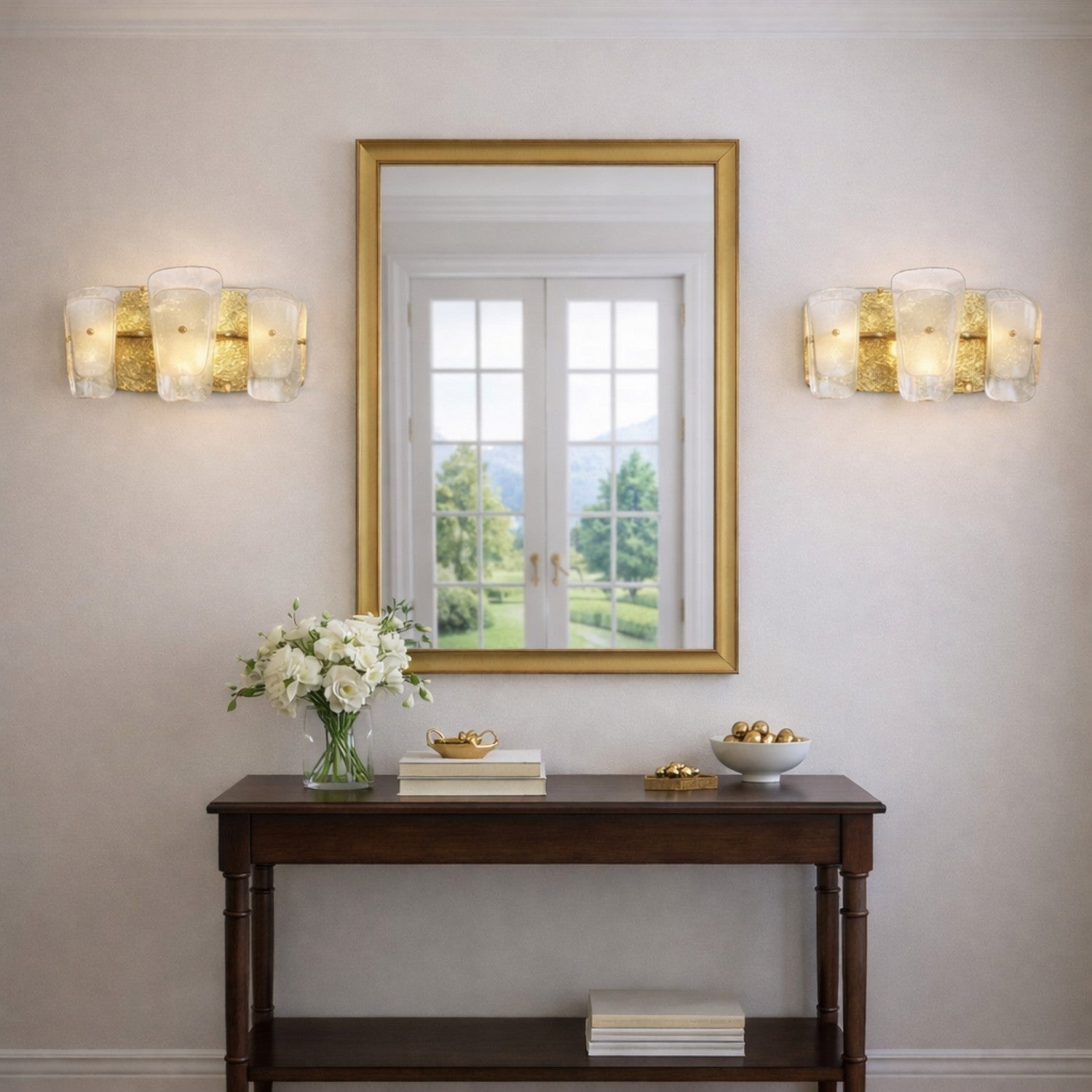Arabela Lighting - 85205-2 - Applique murale deux lumières - Strata - Laqué or