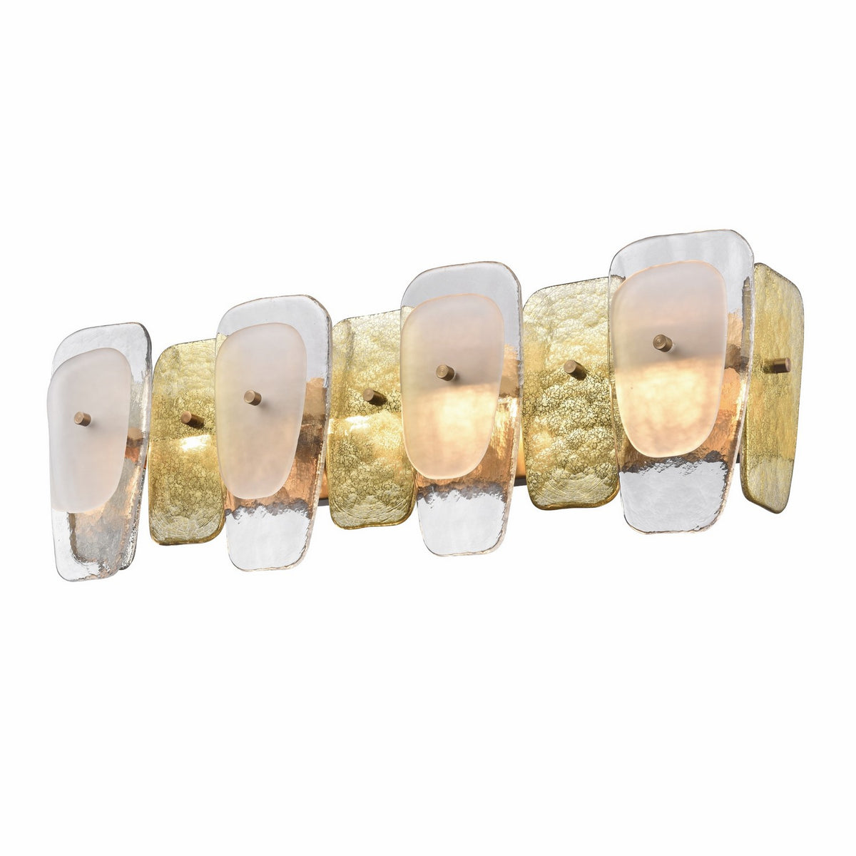 Arabela Lighting - 85206-4 - Four Light Vanity - Strata - Lacquered Gold