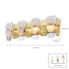 Arabela Lighting - 85206-4 - Applique murale à quatre lumières - Strata - Laqué or