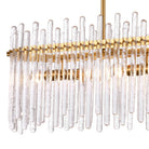 Arabela Lighting - 85099-6 - Luminaire linéaire à six lampes Suspendu - Glaçons - Laiton satiné