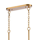 Arabela Lighting - 85099-6 - Luminaire linéaire à six lampes Suspendu - Glaçons - Laiton satiné