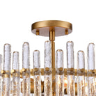 Arabela Lighting - 85109-4 - Luminaire semi-lumineux à quatre lumières Plafonnier - Glaçons - Laiton satiné