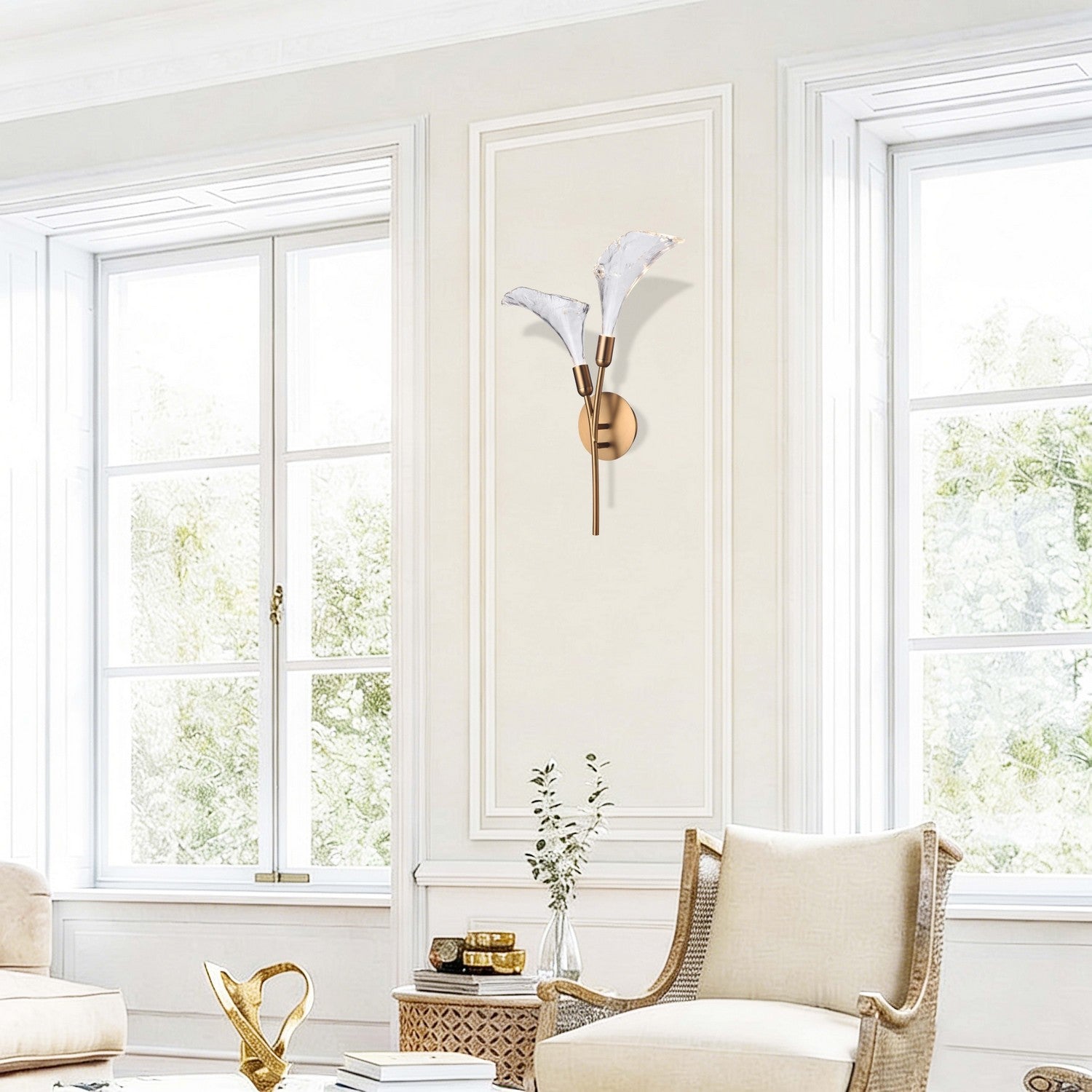 Arabela Lighting - 85195-2 - LED Wall Sconce - Calla - Satin Brass