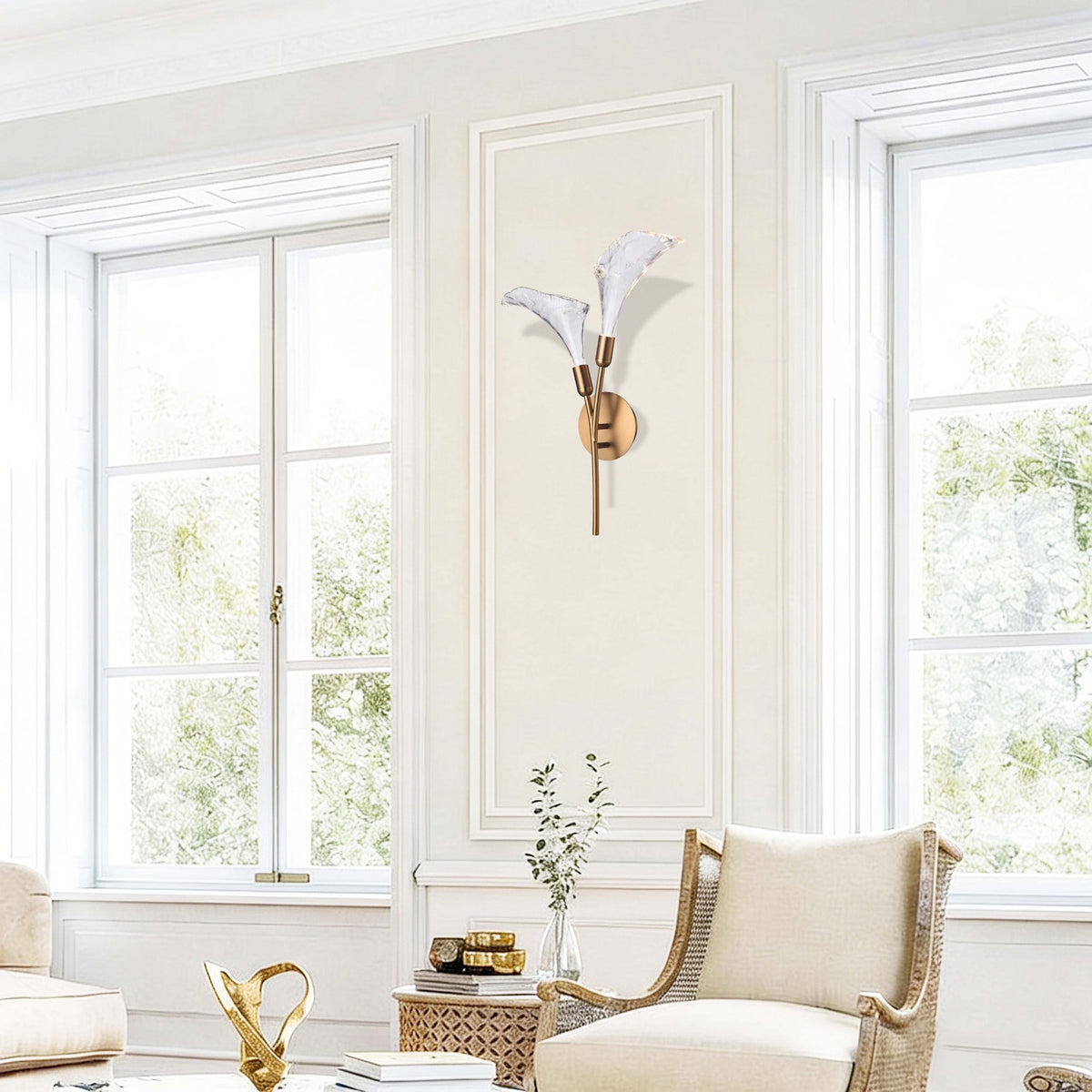 Arabela Lighting - 85195-2 - LED Wall Sconce - Calla - Satin Brass