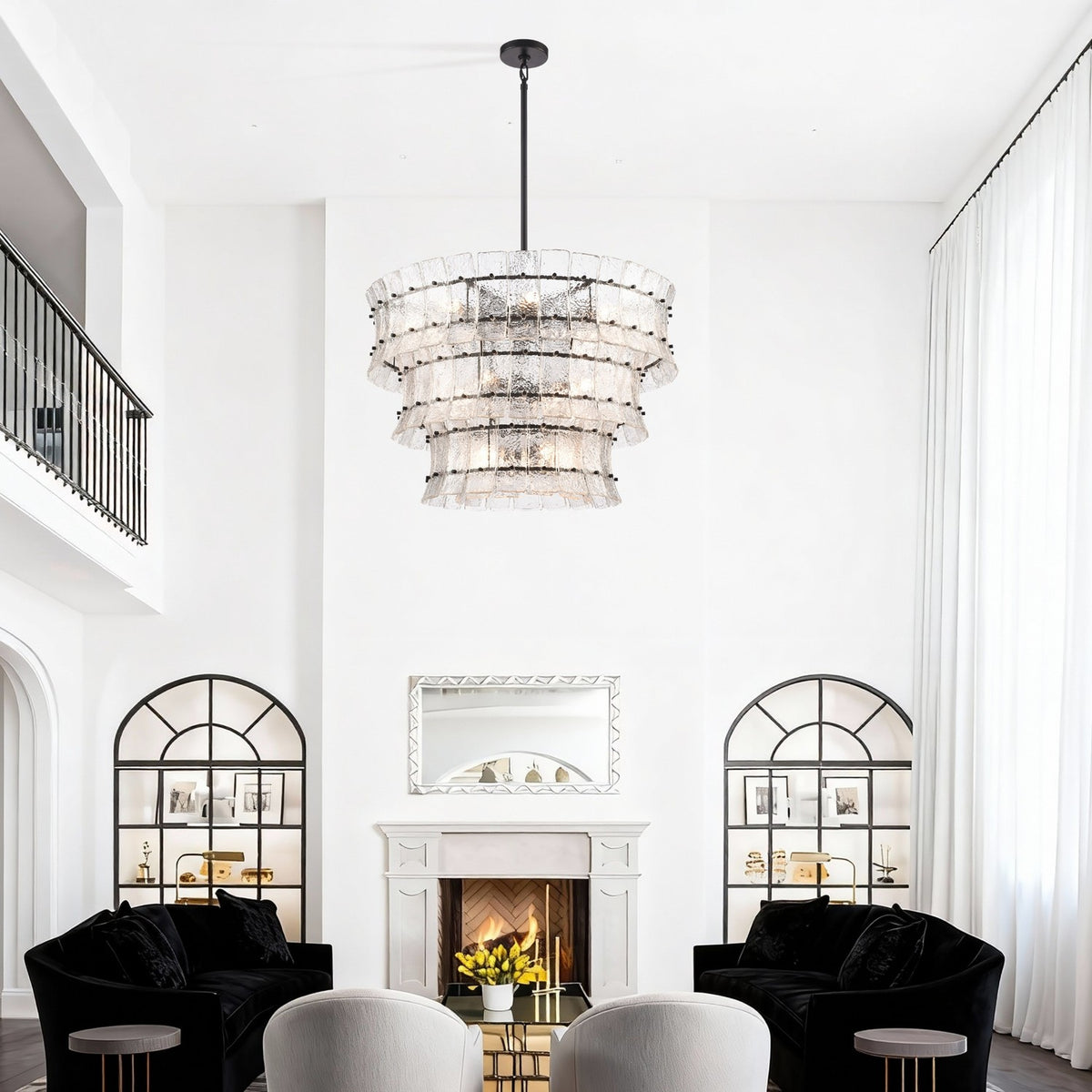 Arabela Lighting - 85250-16 - 16 lampes Suspension - Sophie - Noir mat