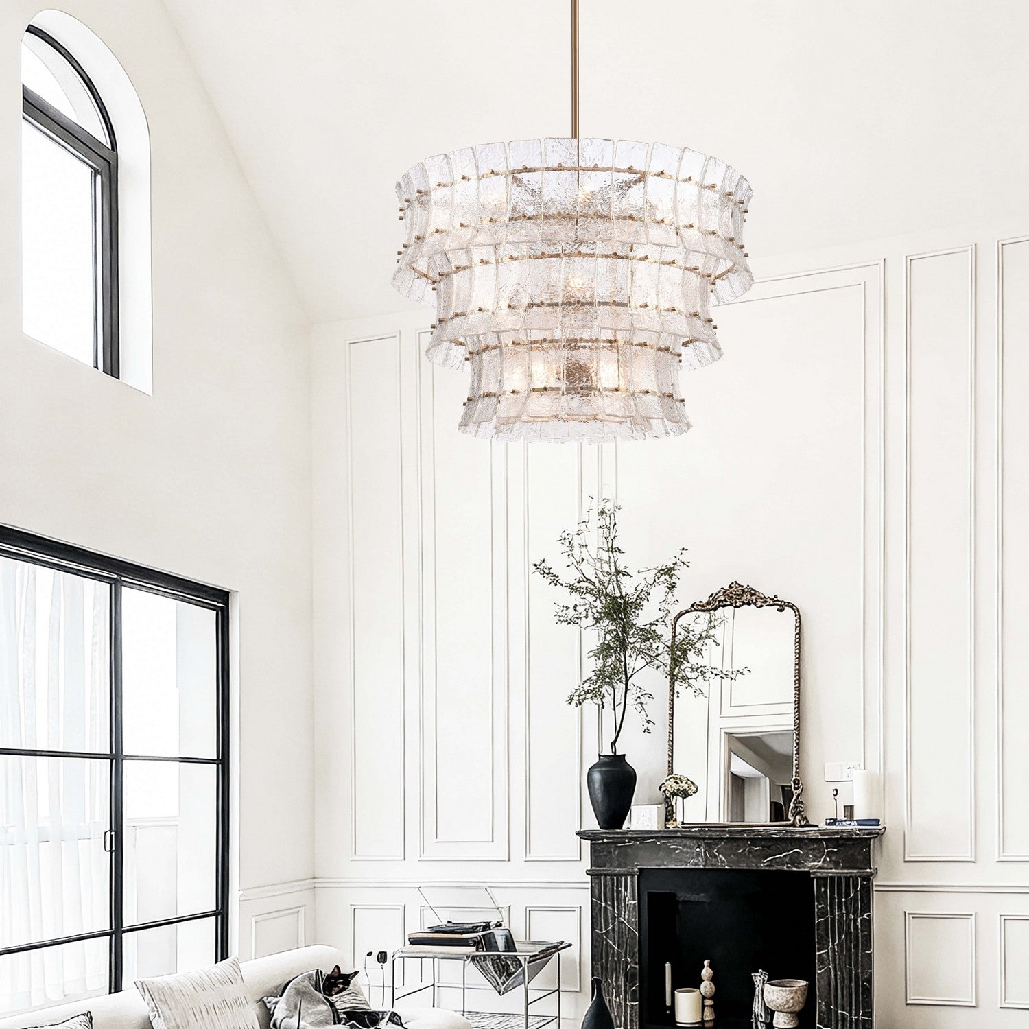 Arabela Lighting - 85350-16 - 16 lampes Suspension - Sophie - Or laqué