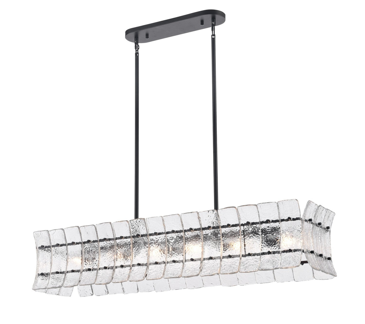 Arabela Lighting - 85254-6 - Six Light Linear Chandelier - Sophie - Matte Black