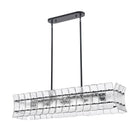 Arabela Lighting - 85254-6 - Luminaire linéaire à six lampes Suspendu - Sophie - Noir mat
