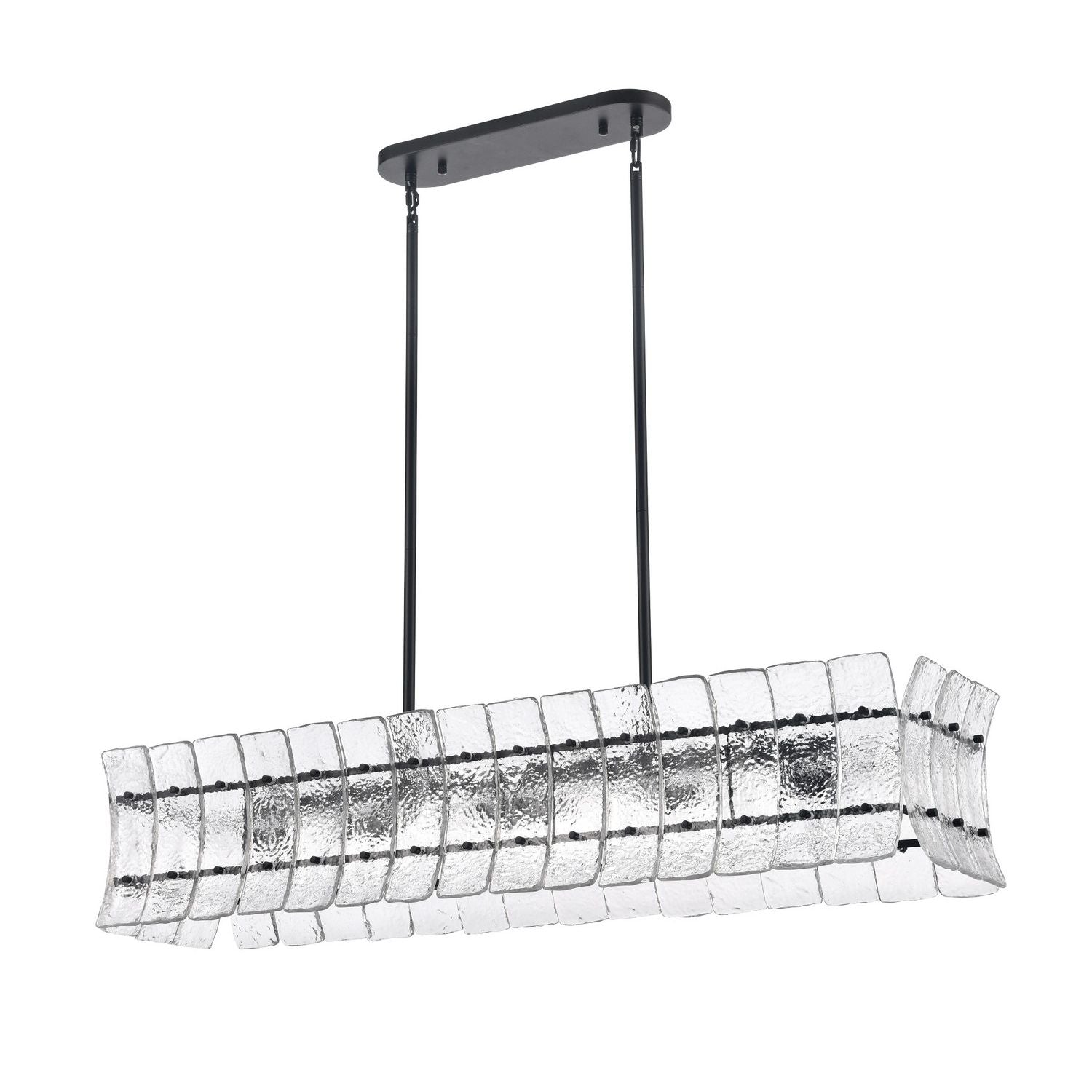 Arabela Lighting - 85254-6 - Luminaire linéaire à six lampes Suspendu - Sophie - Noir mat